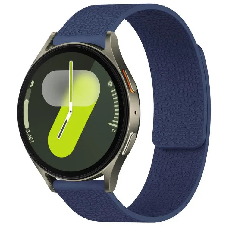 xDfind Litchi Texture Magnetic Silicone Watch Band, For Samsung Galaxy Watch Ultra/Ultra 2025, For Samsung Galaxy Watch8 / 8 Classic, For Samsung Galaxy Watch 7 / 6 / 5 / FE, For Samsung Galaxy Fit3 SM-R390