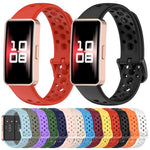 xDfind Hole Style Breathable Silicone Watch Band, For Huawei Band 10 / 9 / 8