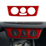 Carbon Fiber Car Air Conditioner Switch Panel A Decorative Sticker for SEAT Ibiza 2009-2014, Left and Right Driver, Air Conditioner Switch Panel A