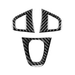 3pcs/Set Carbon Fiber Car Steering Wheel Buttons Decorative Sticker for Renault Fluence 2009-2017 / Megane 2008-2016, Left and Right Driver, Steering Wheel Buttons