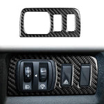 Carbon Fiber Car Headlight Button Frame Decorative Sticker for Renault Fluence 2009-2017 / Megane 2008-2016, Left and Right Driver, Headlight Button Frame
