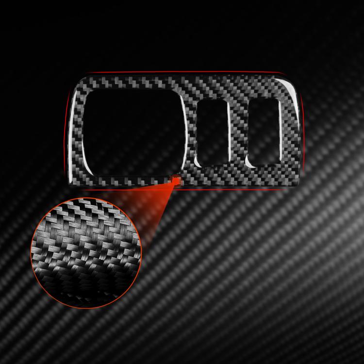 Carbon Fiber Car Headlight Button Frame Decorative Sticker for Renault Fluence 2009-2017 / Megane 2008-2016, Left and Right Driver, Headlight Button Frame