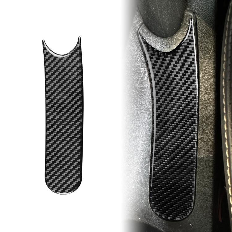 Carbon Fiber Car Handbrake Panel Decorative Sticker for SEAT Leon 2005-2012, Left and Right Driver, Handbrake Panel
