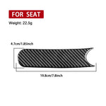 Carbon Fiber Car Handbrake Panel Decorative Sticker for SEAT Leon 2005-2012, Left and Right Driver, Handbrake Panel
