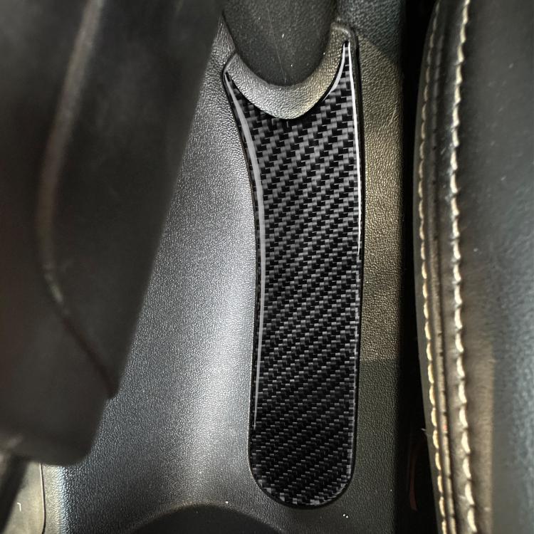 Carbon Fiber Car Handbrake Panel Decorative Sticker for SEAT Leon 2005-2012, Left and Right Driver, Handbrake Panel