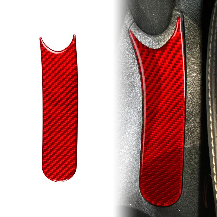 Carbon Fiber Car Handbrake Panel Decorative Sticker for SEAT Leon 2005-2012, Left and Right Driver, Handbrake Panel