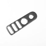 Carbon Fiber Car Rear Mirror Adjustment Switch Frame Decorative Sticker for SEAT Leon 2005-2012, Left and Right Driver, Rear Mirror Adjustment Switch Frame