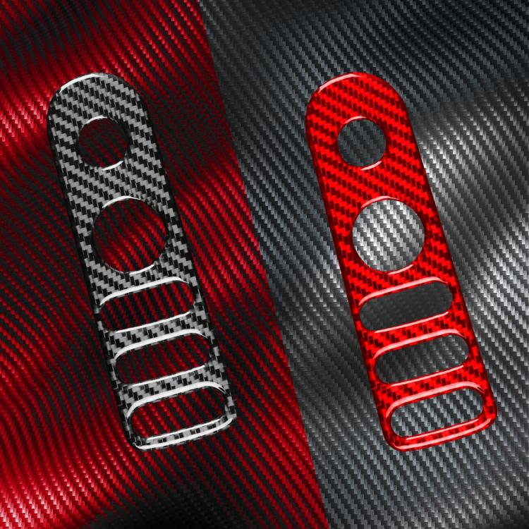 Carbon Fiber Car Rear Mirror Adjustment Switch Frame Decorative Sticker for SEAT Leon 2005-2012, Left and Right Driver, Rear Mirror Adjustment Switch Frame