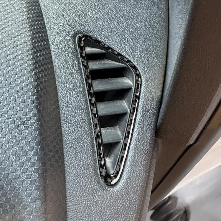2pcs/Set Carbon Fiber Car Instrument Panel Air Outlet Decorative Sticker for SEAT Leon 2005-2012, Left and Right Driver, Instrument Panel Air Outlet