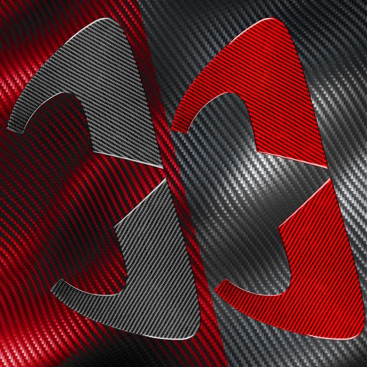 2pcs/Set Carbon Fiber Car Rear Triangle Window Decorative Sticker for SEAT Leon 2005-2012, Left and Right Driver, Rear Triangle Window