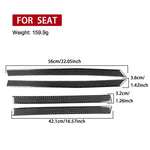 4pcs/Set Carbon Fiber Car Door Panel Decorative Sticker for SEAT Leon 2005-2012, Left and Right Driver, Door Panel