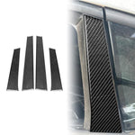 4pcs/Set Carbon Fiber Car B Pillar Decorative Sticker for SEAT Leon 2005-2012, Drop Glue Style, Left and Right Driver, B Pillar