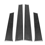 4pcs/Set Carbon Fiber Car B Pillar Decorative Sticker for SEAT Leon 2005-2012, Drop Glue Style, Left and Right Driver, B Pillar