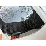 2pcs/Set Carbon Fiber Car Rear Windshield Decorative Sticker for SEAT Leon 2005-2012, Carbon Sheet Style, Left and Right Driver, Rear Windshield