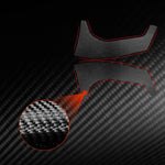 2pcs/Set Carbon Fiber Car Rear Windshield Decorative Sticker for SEAT Leon 2005-2012, Carbon Sheet Style, Left and Right Driver, Rear Windshield