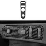 Carbon Fiber Car Rear Mirror Adjustment Panel B Decorative Sticker for SEAT Leon 2005-2012, Left and Right Driver, Rear Mirror Adjustment Panel B