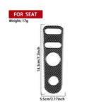 Carbon Fiber Car Rear Mirror Adjustment Panel B Decorative Sticker for SEAT Leon 2005-2012, Left and Right Driver, Rear Mirror Adjustment Panel B