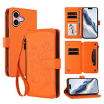 Butterfly Love Flower Multi-card Zipper Wallet Leather Phone Case, For iPhone 16 Pro, For iPhone 16 Plus, For iPhone 16, For iPhone 15 Pro Max, For iPhone 15 Pro, For iPhone 15 Plus