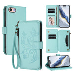 Butterfly Love Flower Multi-card Zipper Wallet Leather Phone Case, For iPhone 15, For iPhone 14 Plus, For iPhone 14 / 13, For iPhone 14 Pro, For iPhone 14 Pro Max, For iPhone 7 / 8 / SE 2022