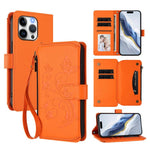 Butterfly Love Flower Multi-card Zipper Wallet Leather Phone Case, For iPhone 13 Pro Max, For iPhone 13 Pro, For iPhone 13 mini, For iPhone 12 / 12 Pro, For iPhone 12 Pro Max, For iPhone 12 mini