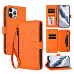 Butterfly Love Flower Multi-card Zipper Wallet Leather Phone Case, For iPhone 13 Pro Max, For iPhone 13 Pro, For iPhone 13 mini, For iPhone 12 / 12 Pro, For iPhone 12 Pro Max, For iPhone 12 mini