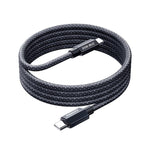 REMAX CB01 PD30W Type-C to 8 Pin Aluminum Alloy Braided Fast Charging Data Cable with LED Light, Length: 1.2m, Type-C to 8 Pin
