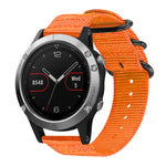 xDfind Ring Buckle Nylon Canvas Watch Band, For Garmin Fenix 8/7X/6X/5X 26mm, For Garmin Fenix 8/7/6/5 22mm, For Garmin Forerunner 235/220/620/630, For Garmin Forerunner 35 / 30 / 35J
