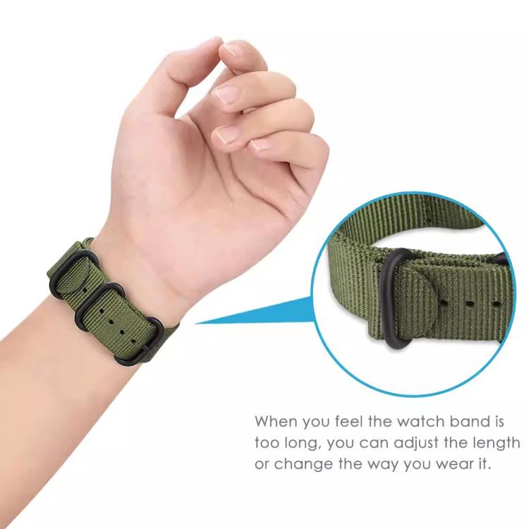 xDfind Ring Buckle Nylon Canvas Watch Band, For Samsung Galaxy Watch Ultra / Ultra 2025, For Samsung Galaxy Watch8 / 8 Classic, For Samsung Galaxy Watch 7 / 6 / 5 / FE, For Samsung Galaxy Fit3 SM-R390