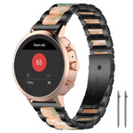 xDfind Three Beads Metal Resin Watch Band, 14mm, 18mm, 20mm, 22mm