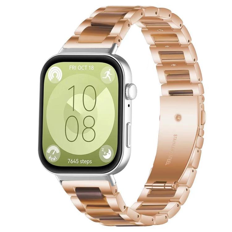 xDfind Three Beads Metal Resin Watch Band, For Huawei Watch Fit4 / Fit4 Pro / Fit3, For Huawei Band 10 / 9 / 8