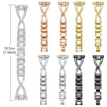 xDfind X-Shaped Single Row Diamond Metal Watch Band, For Huawei Watch D2