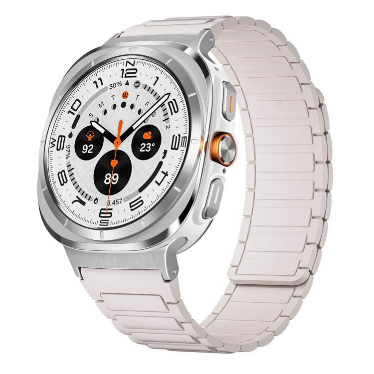xDfind I-shaped Magnetic Silicone Watch Band, For Samsung Galaxy Watch Ultra / Ultra 2025, For Samsung Galaxy Watch8 / 8 Classic