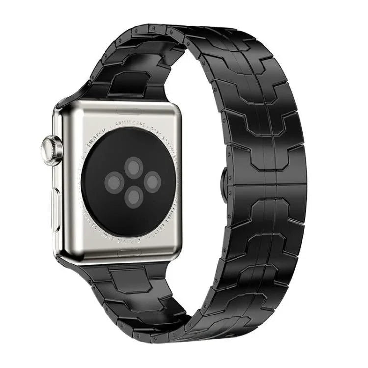 xDfind Butterfly Buckle Stainless Steel Watch Band, For Apple Watch 42 / 44 / 45 / 46 / 49mm, For Apple Watch 38 / 40 / 41 / S10 42mm