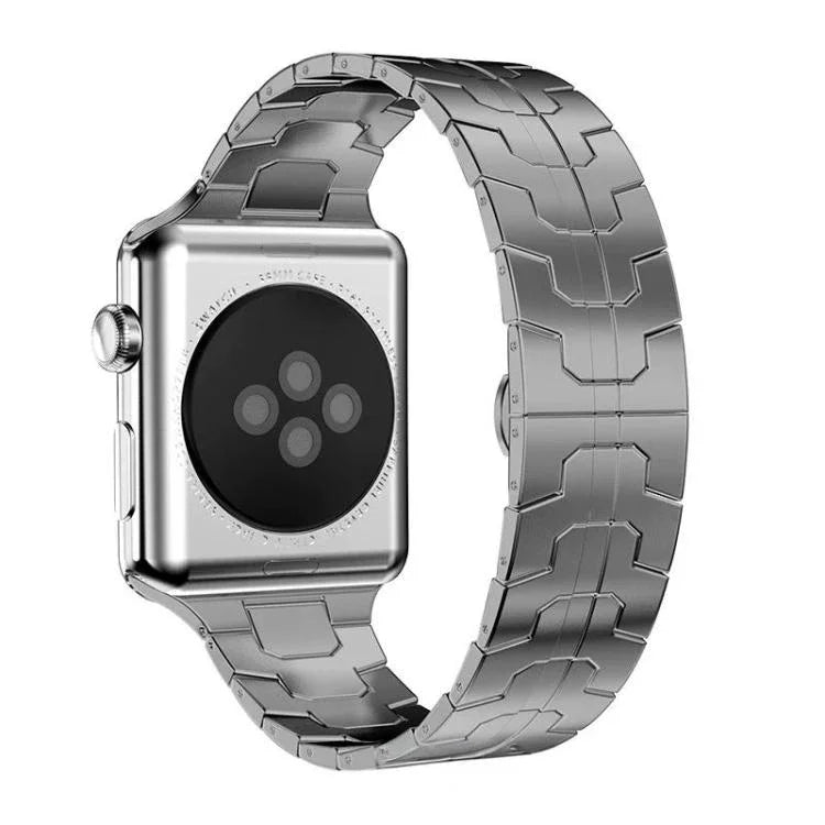 xDfind Butterfly Buckle Stainless Steel Watch Band, For Apple Watch 42 / 44 / 45 / 46 / 49mm, For Apple Watch 38 / 40 / 41 / S10 42mm