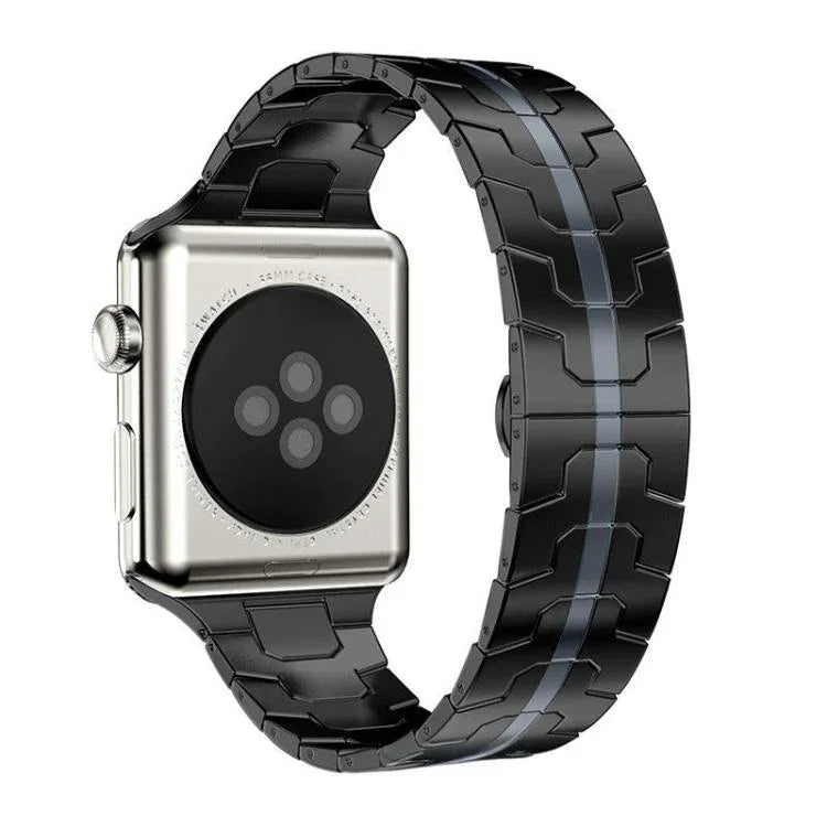 xDfind Butterfly Buckle Stainless Steel Watch Band, For Apple Watch 42 / 44 / 45 / 46 / 49mm, For Apple Watch 38 / 40 / 41 / S10 42mm