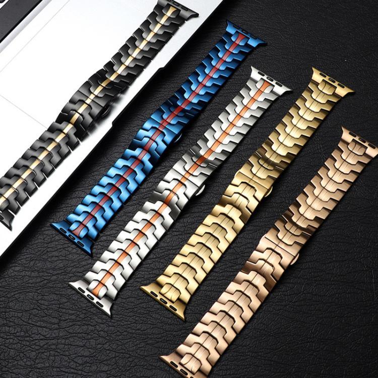 xDfind Butterfly Buckle Stainless Steel Watch Band, For Apple Watch 42 / 44 / 45 / 46 / 49mm, For Apple Watch 38 / 40 / 41 / S10 42mm
