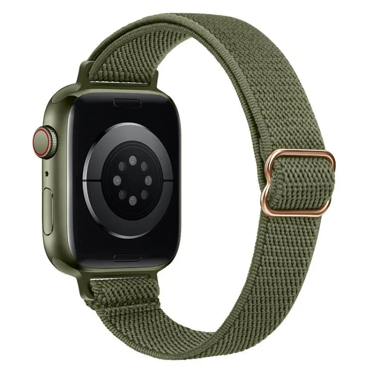 xDfind Ladder Buckle Small Waist Elastic Nylon Watch Band, For Apple Watch 42 / 44 / 45 / 46 / 49mm, For Apple Watch 38 / 40 / 41 / S10 42mm