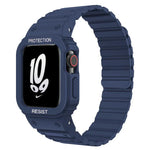 xDfind Magnetic Silicone Watch Band with Integrated Watch Cover, For Apple Watch 42 / 44 / 45mm, For Apple Watch Series 10 / 11 46mm, For Apple Watch Series 10 / 11 42mm, For Apple Watch Ultra 3 / 2 / 1 49mm, For Apple Watch 38 / 41mm
