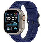 xDfind Breathable Silicone Watch Band, For Apple Watch 42 / 44 / 45 / 46 / 49mm, For Apple Watch 38 / 40 / 41 / S10 42mm