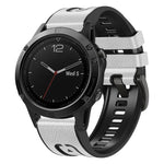 xDfind Leather Skin Silicone Quick Release Watch Band, For Garmin 26mm, For Garmin 22mm