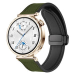 xDfind Crazy Horse Pattern Silicone Skin Magnetic Buckle Watch Band, 18mm, 20mm, 22mm