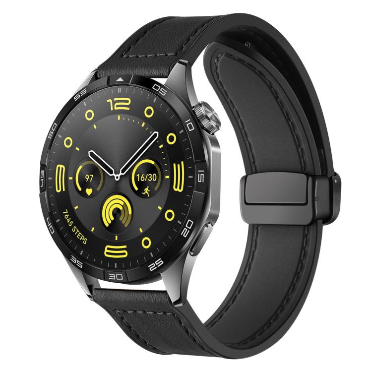 xDfind Crazy Horse Pattern Silicone Skin Magnetic Buckle Watch Band, 18mm, 20mm, 22mm