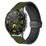 xDfind Crazy Horse Pattern Silicone Skin Magnetic Buckle Watch Band, 18mm, 20mm, 22mm