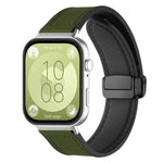 xDfind Crazy Horse Pattern Silicone Skin Magnetic Buckle Watch Band, For Huawei Watch Fit4 Pro / Fit4 / Fit3, For Huawei Watch D2