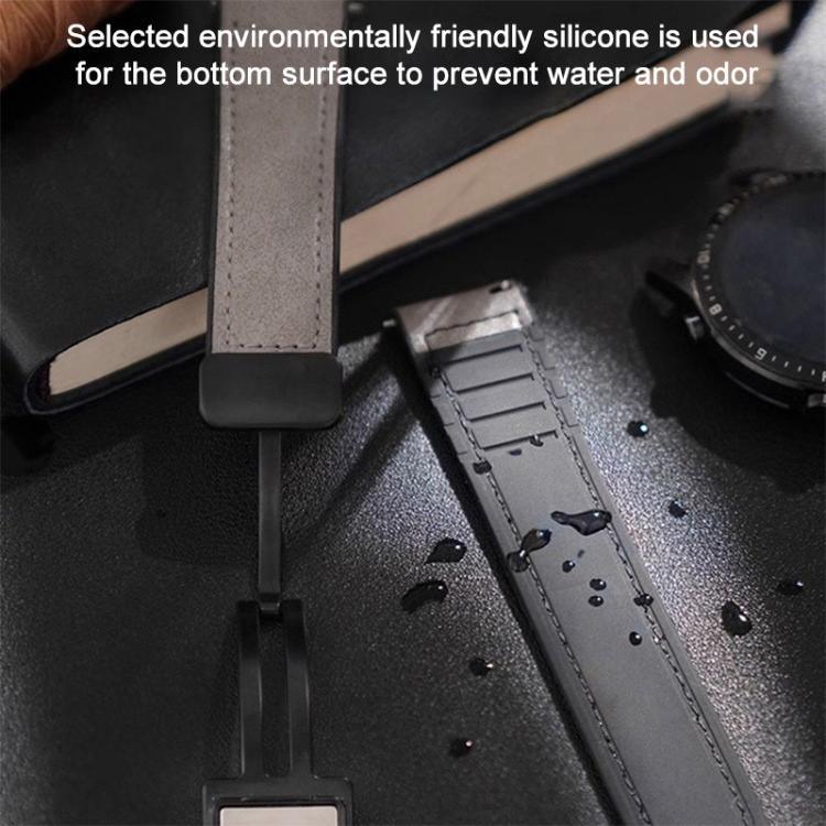 xDfind Crazy Horse Pattern Silicone Skin Magnetic Buckle Watch Band, For Apple Watch 42 / 44 / 45 / 46 / 49mm, For Apple Watch 38 / 40 / 41 / S10 42mm