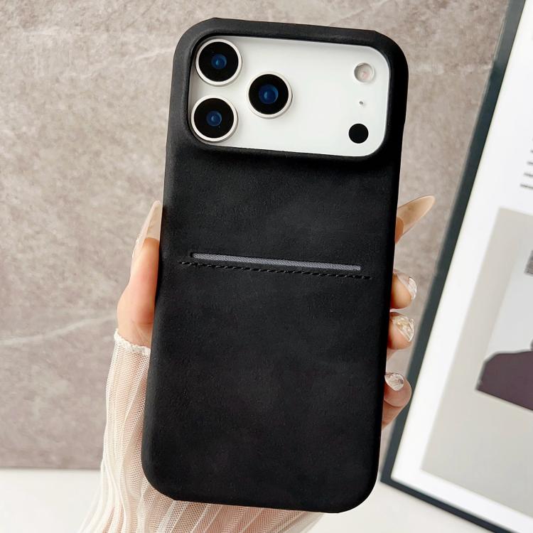 Skin Feel Sheepskin Card Slot Phone Case, For iPhone 17 Pro Max, For iPhone 17 Pro, For iPhone 17, For iPhone Air, For iPhone 16 Pro Max, For iPhone 16 Pro, For iPhone 16 Plus, For iPhone 16, For iPhone 15 Pro Max