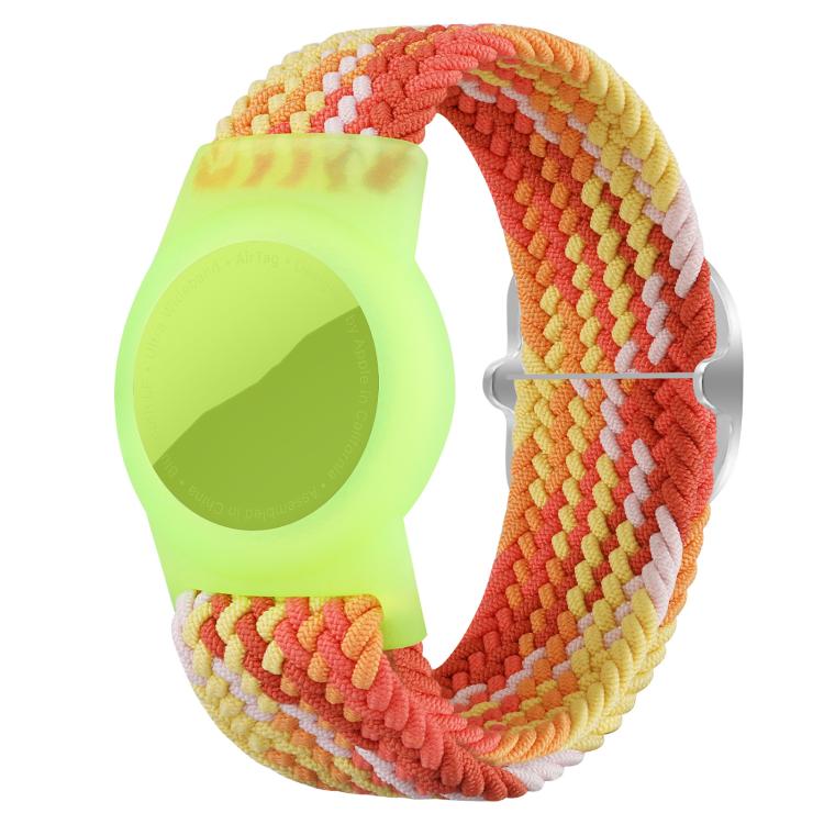 xDfind Adjustable Nylon Braided Watch Band Style Anti-lost Tracker Protective Cover, For AirTag 2nd Gen / AirTag 1st Gen