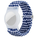 xDfind Adjustable Nylon Braided Watch Band Style Anti-lost Tracker Protective Cover, For AirTag 2nd Gen / AirTag 1st Gen