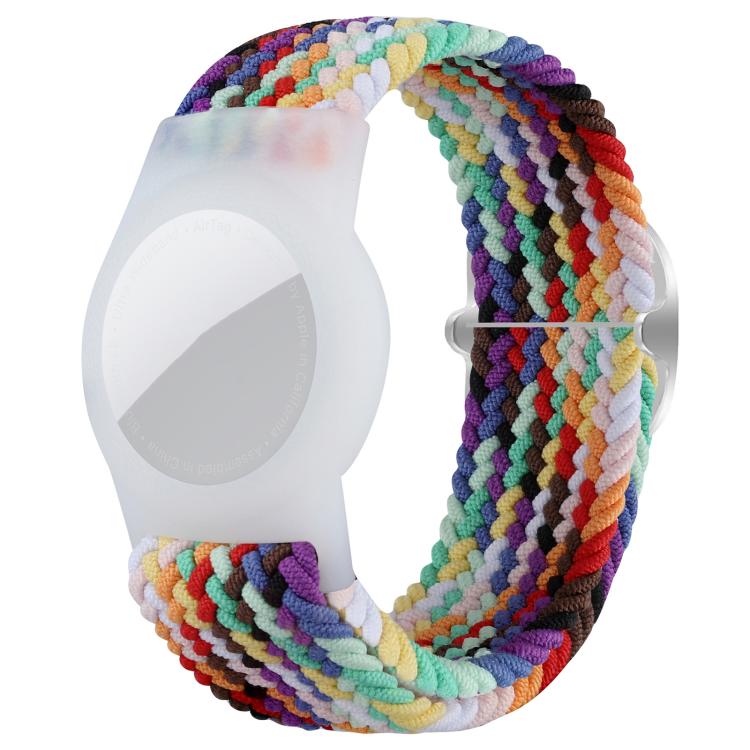xDfind Adjustable Nylon Braided Watch Band Style Anti-lost Tracker Protective Cover, For AirTag 2nd Gen / AirTag 1st Gen