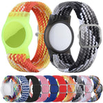 xDfind Adjustable Nylon Braided Watch Band Style Anti-lost Tracker Protective Cover, For AirTag 2nd Gen / AirTag 1st Gen